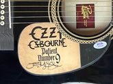 Ozzy Osbourne signed acoustic guitar
